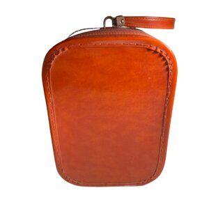 Vintage Wig Box or Hat Box Tall Mod 60s Art Deco + Wig Vintage Receipt